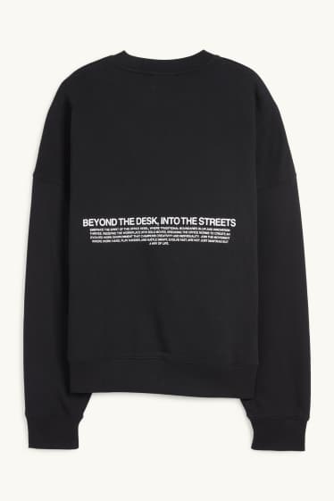 Men - Oversized sweatshirt - black