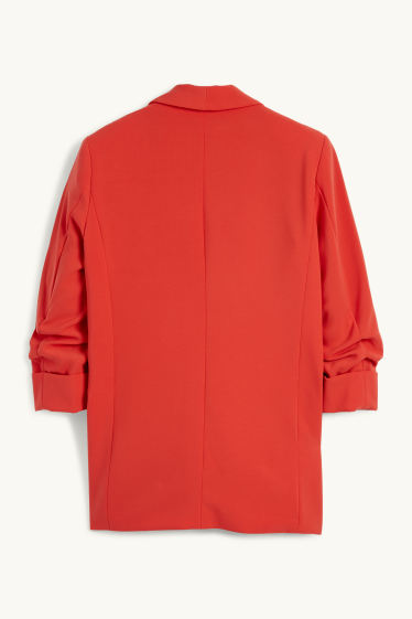 Damen - Business-Blazer - Relaxed Fit - dunkelorange