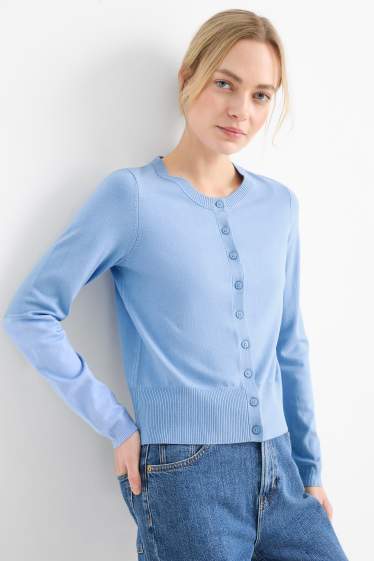 Women - Cardigan - light blue