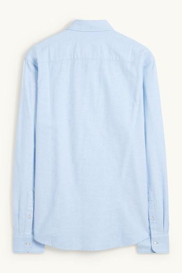 Bărbați - Cămașă - regular fit - guler cu nasturi - albastru deschis