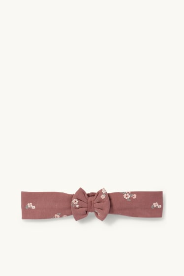Neonate - Fiorellini - completo per neonate - 3 pezzi - rosa