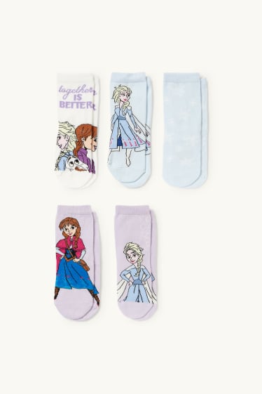 Nena - Paquet de 5 - Frozen - mitjons amb dibuix - blau clar