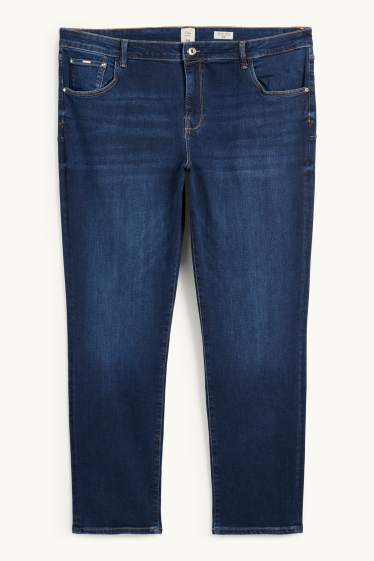 Femmes - Slim jean - mid waist - shaping jean - LYCRA® - jean bleu foncé