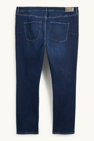 Femmes - Slim jean - mid waist - shaping jean - LYCRA® - jean bleu foncé