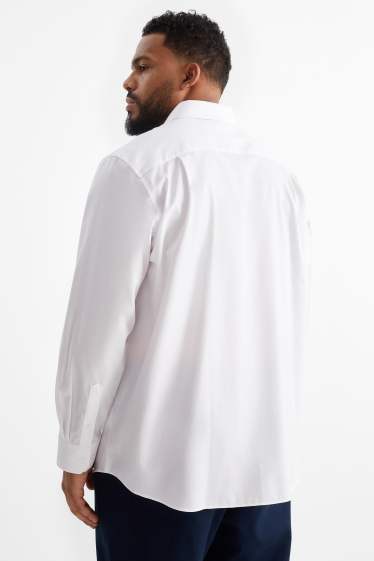 Heren - Overhemd - regular fit - gemakkelijk te strijken - wit