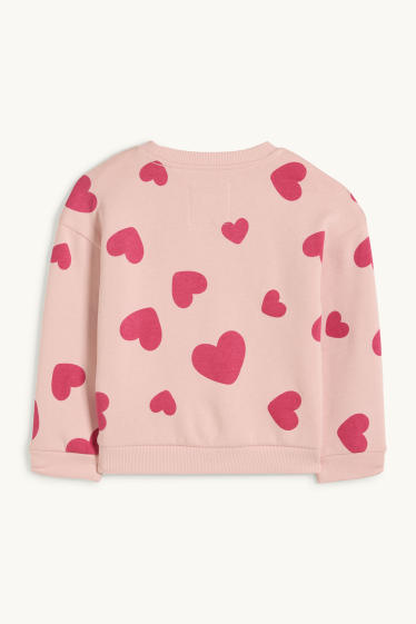 Děti - dívky - Minnie Mouse - mikina - se vzorem - růžová