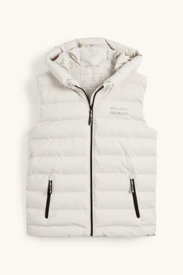 Enfants garçons - Doudoune sans manches à capuche - déperlante - gris
