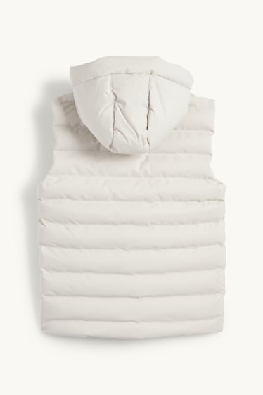Enfants garçons - Doudoune sans manches à capuche - déperlante - gris