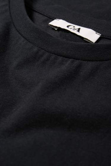 Damen - Crop T-Shirt - schwarz
