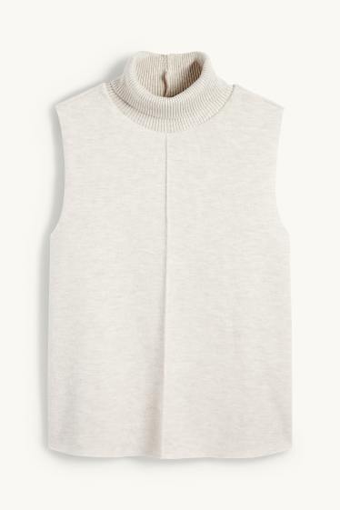 Women - Slipover - light beige