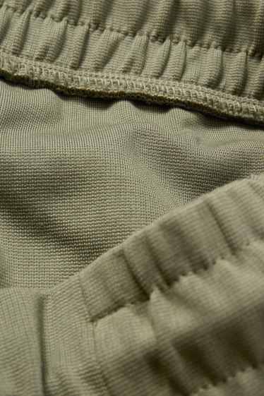 Pánské - Teplákové cargo kalhoty - khaki