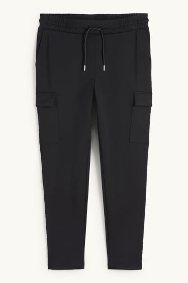 Herren - Cargo-Jogginghose - schwarz