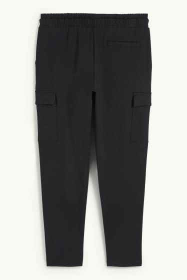 Herren - Cargo-Jogginghose - schwarz