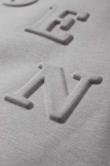 Hommes - Sweat à capuche - gris