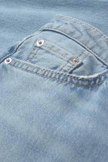 Dames - Barrel jeans - mid waist - jeanslichtblauw