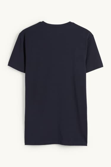 Men - T-shirt - slim fit - Flex - dark blue