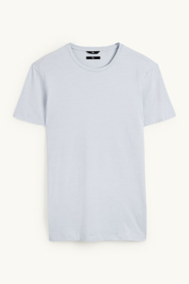 Uomo - T-shirt - slim fit - Flex - azzurro