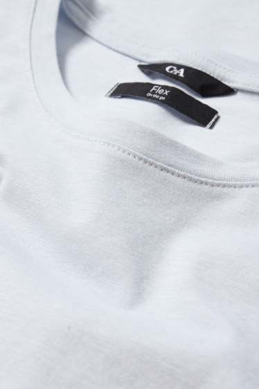 Uomo - T-shirt - slim fit - Flex - azzurro