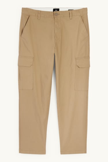 Herren - Cargohose - strukturiert - hellbraun