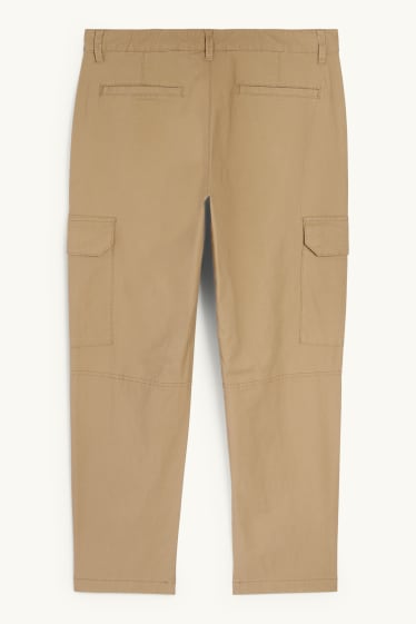 Herren - Cargohose - strukturiert - hellbraun