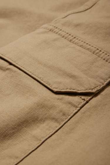 Herren - Cargohose - strukturiert - hellbraun