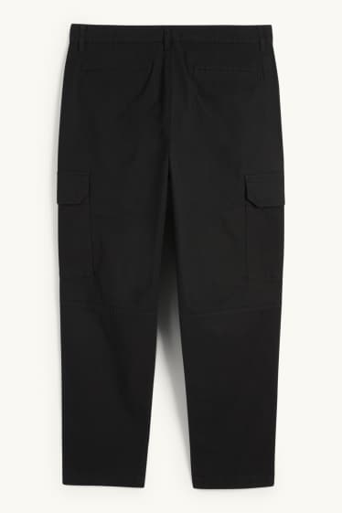 Herren - Cargohose - strukturiert - schwarz