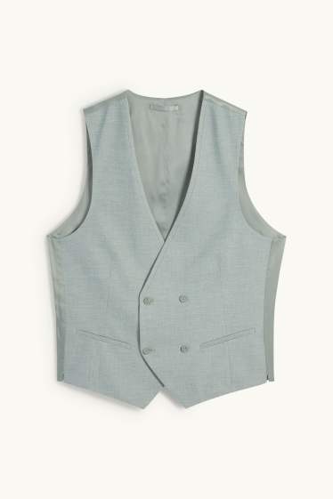 Herren - Baukasten-Weste - Slim Fit - hellgrün