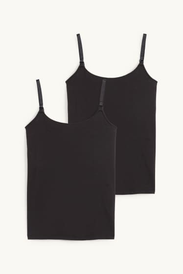 Women - Multipack of 2 - nursing top - black