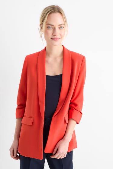 Damen - Business-Blazer - Relaxed Fit - dunkelorange