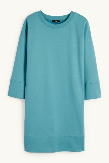 Damen - Sweatkleid - türkis