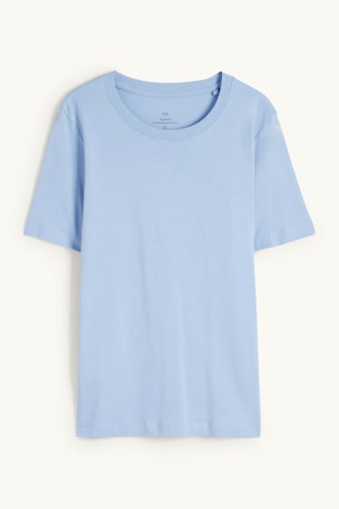 Damen - T-Shirt - Regular Fit - hellblau