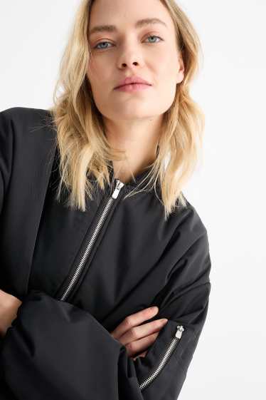 Femmes - Blouson aviateur - effet déperlant - noir