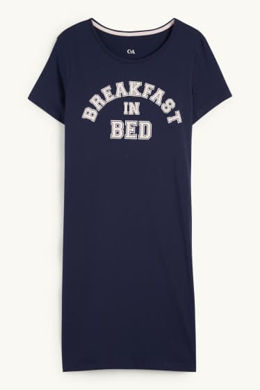 Femmes - Chemise de nuit - bleu foncé