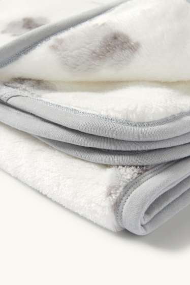 Baby Boys - Little sheep - baby blanket - 100 x 85 cm - cremewhite
