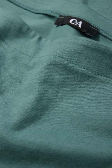 Donna - Maglia a maniche lunghe basic - verde scuro
