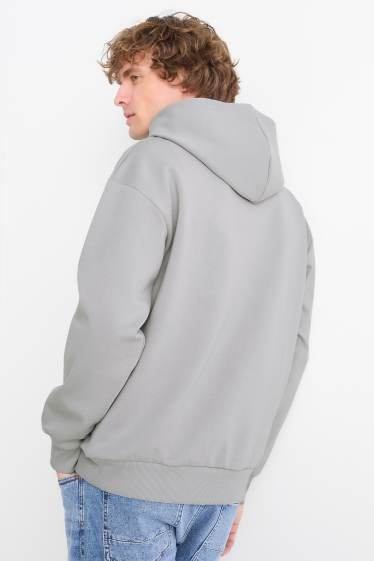 Hommes - Sweat à capuche - gris