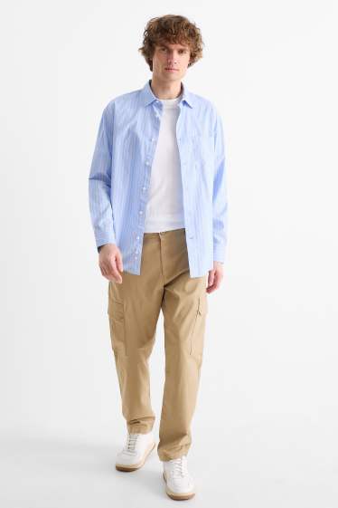 Herren - Cargohose - strukturiert - hellbraun