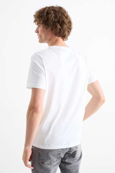 Hommes - Lot de 5 - T-shirts - regular fit - blanc