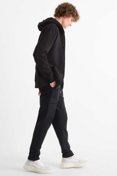 Herren - Cargo-Jogginghose - schwarz