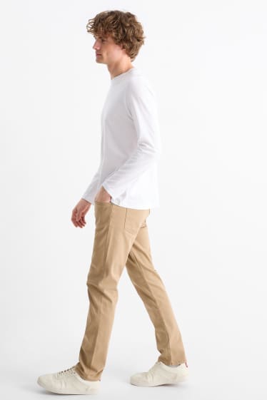 Bărbați - Pantaloni - slim fit - Flex - LYCRA® - taupe
