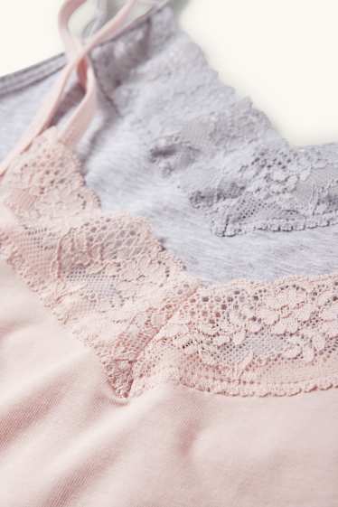 Femmes - Lot de 2 - caracos - rose