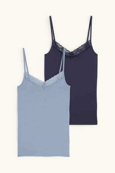 Femmes - Lot de 2 - caracos - bleu foncé
