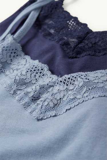 Femmes - Lot de 2 - caracos - bleu foncé