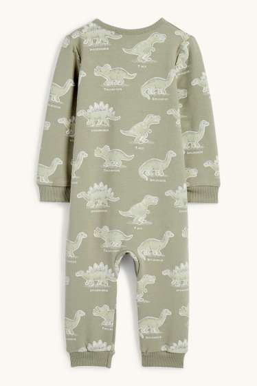 Bebés niñas - Dinosaurios - pijama para bebé - caqui