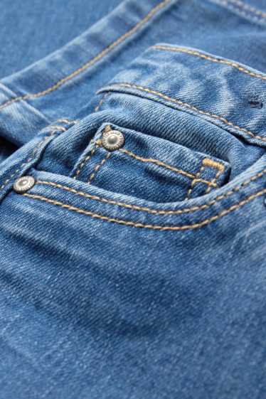 Children Girls - Cargo jeans - blue denim