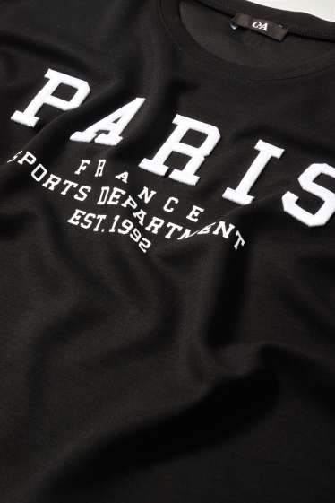 Femei - Bluză de molton - negru