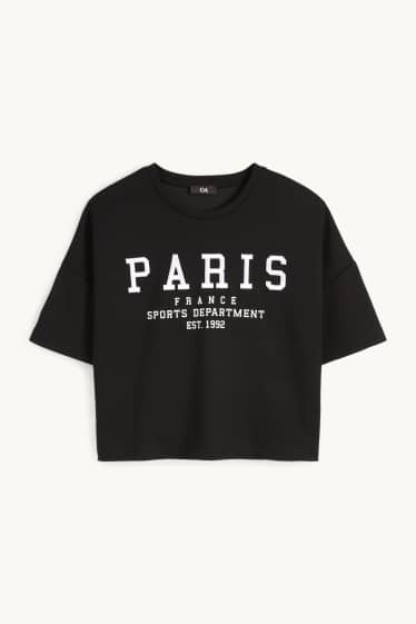 Femei - Bluză de molton - negru