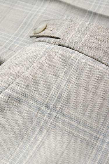 Men - Mix & match new wool trousers - regular fit - check - gray