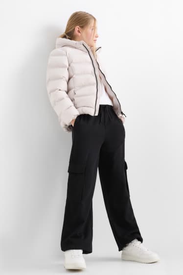 Enfants filles - Pantalon de jogging cargo - noir