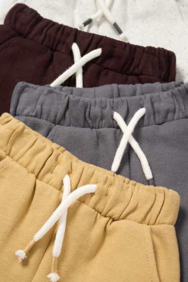 Bébés garçons - Lot de 4 - pantalon de jogging bébé - gris foncé